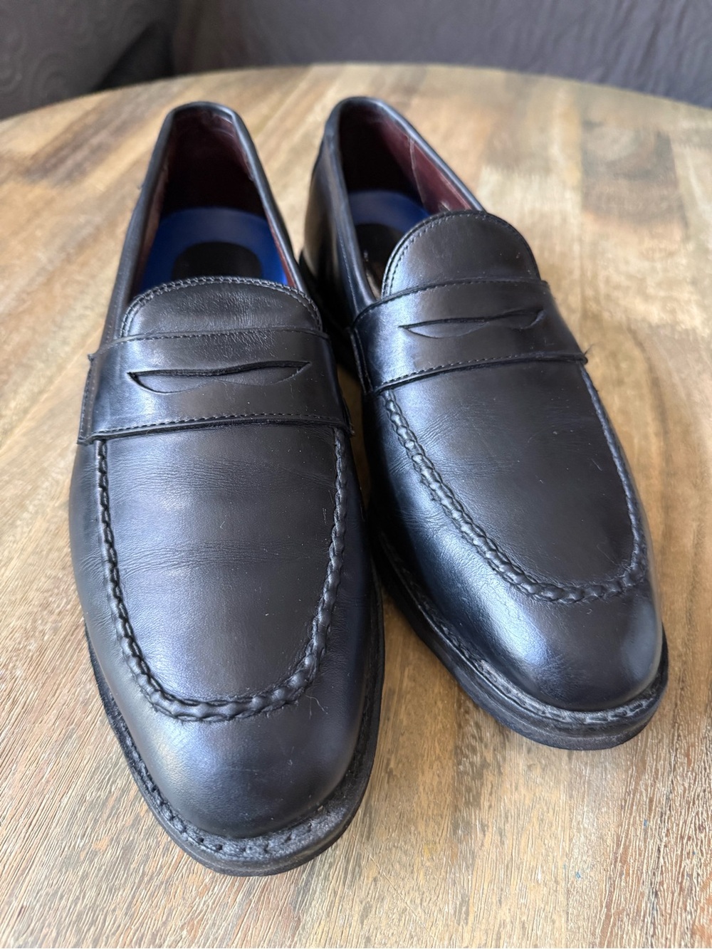 Allen Edmonds Road Warriors 3032 Penny Loafers - Black Leather- Size 9